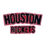 Houston Rockets Black Chenille Letter Red/Black Patch