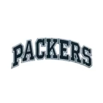Green Bay Packers Black/White Logo Patch