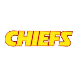 Kansas City Chiefs Yellow & Red Wordmark Patch