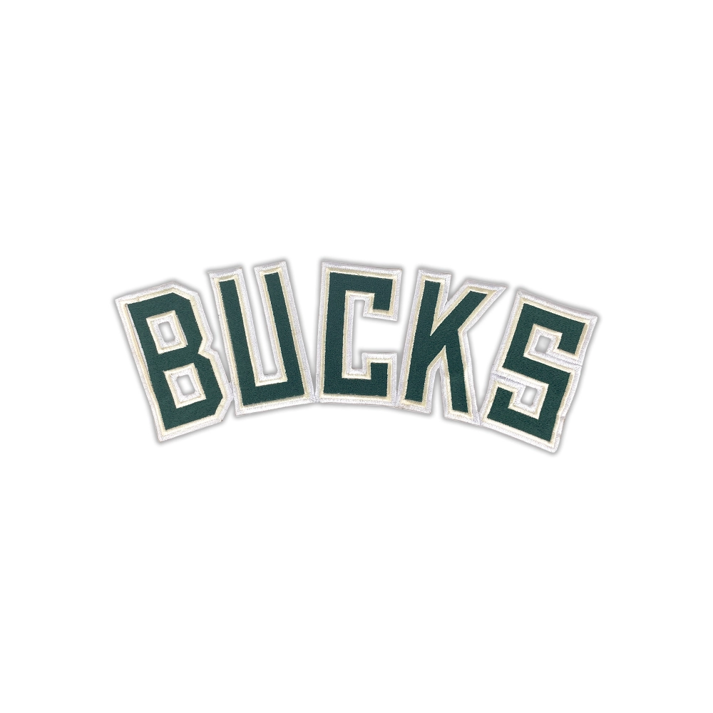 Milwaukee Bucks Green Block Letter Patch