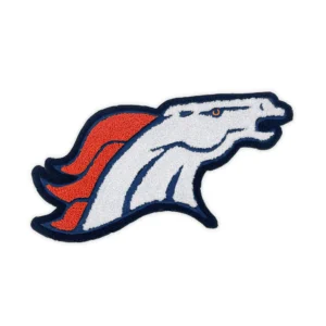 Denver Broncos Chenille Horse Face Wordmark Patch