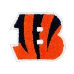 Cincinnati Bengals 'B' Tiger Stripe Chenille Patch