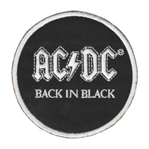 AC/DC Back in Black Round Patch