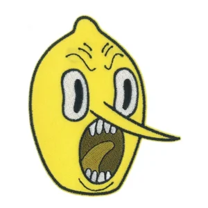 Adventure Time Lemongrab Face Embroidered Patch