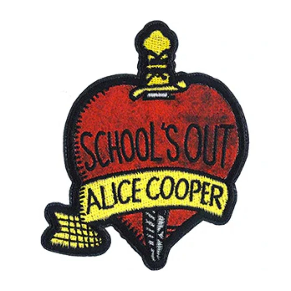 Alice Cooper "School's Out" Heart Patch