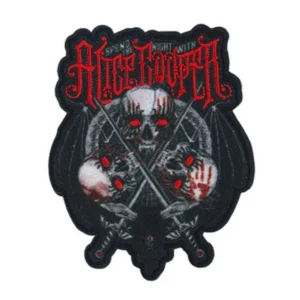 Alice Cooper "Spend the Night With" Skull Patch