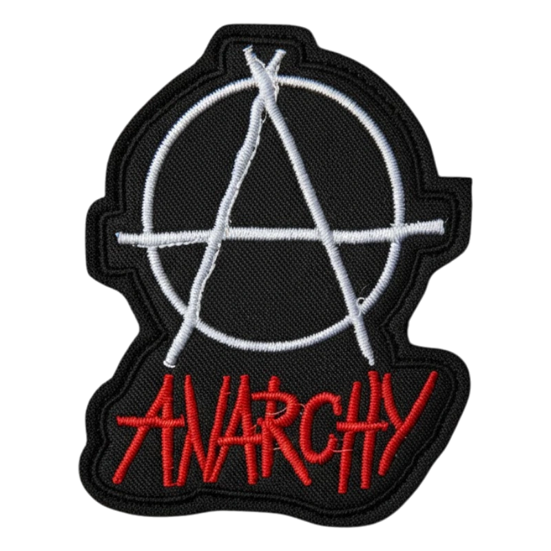 Anarchy Symbol Red/White Morale Patch