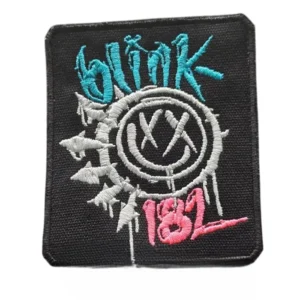 Blink-182 Smiley Face Embroidered Patch