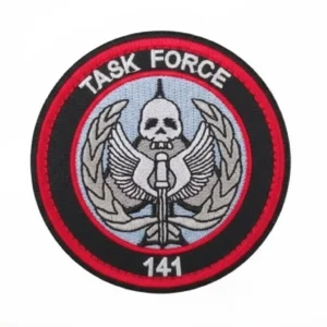 Call of Duty Task Force 141 Red Round Patch
