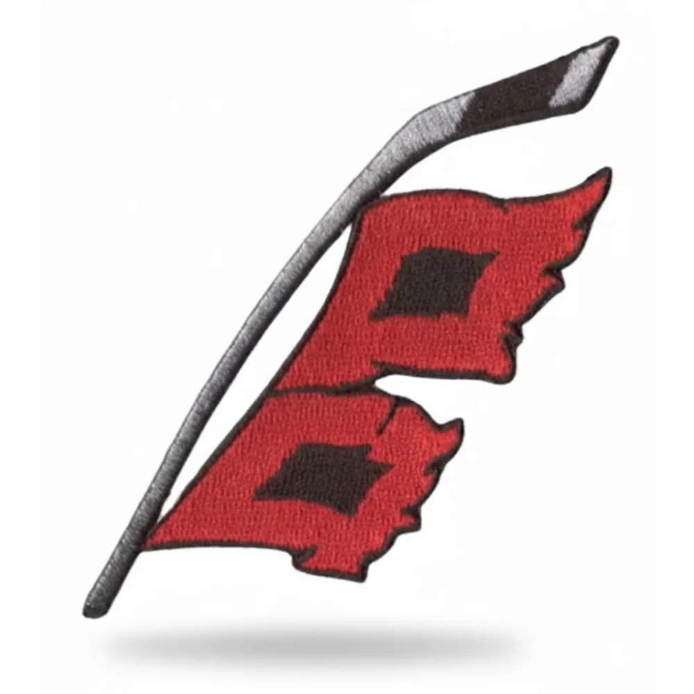 Carolina Hurricanes Hockey Stick & Warning Flag Patch