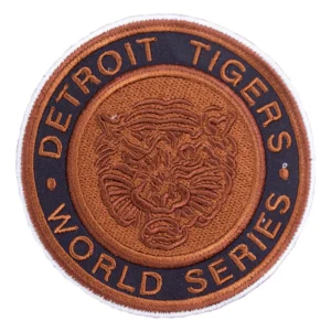 Detroit Tigers World Series Round Brown Patch