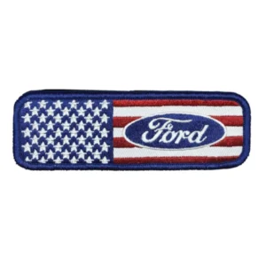 Ford American Flag Patriotic Embroidered Patch