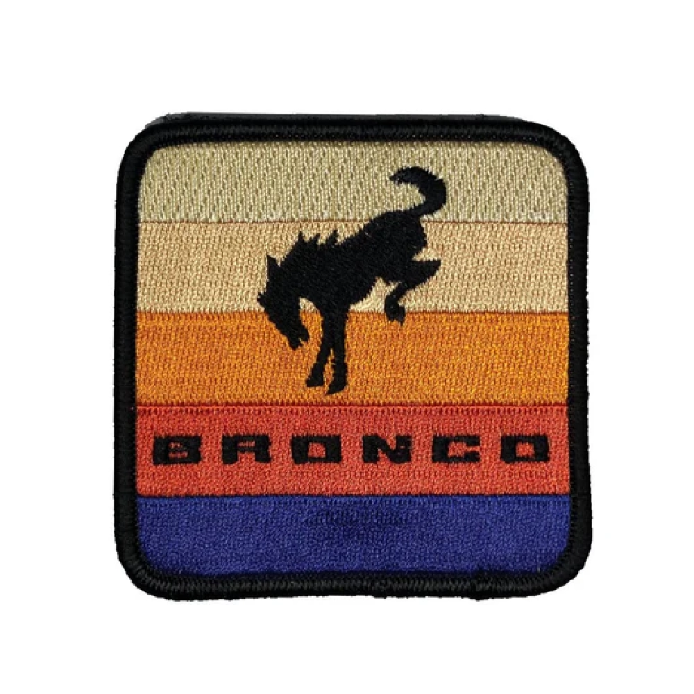 Ford Bronco Sunset Retro Embroidered Patch