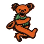 Grateful Dead Dancing Orange Bear Patch