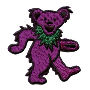 Grateful Dead Dancing Purple Bear Patch