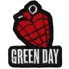 Green Day Red Heart Grenade Patch