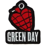 Green Day Red Heart Grenade Patch
