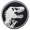 Jurassic Park T-Rex Skeleton Black/White Patch
