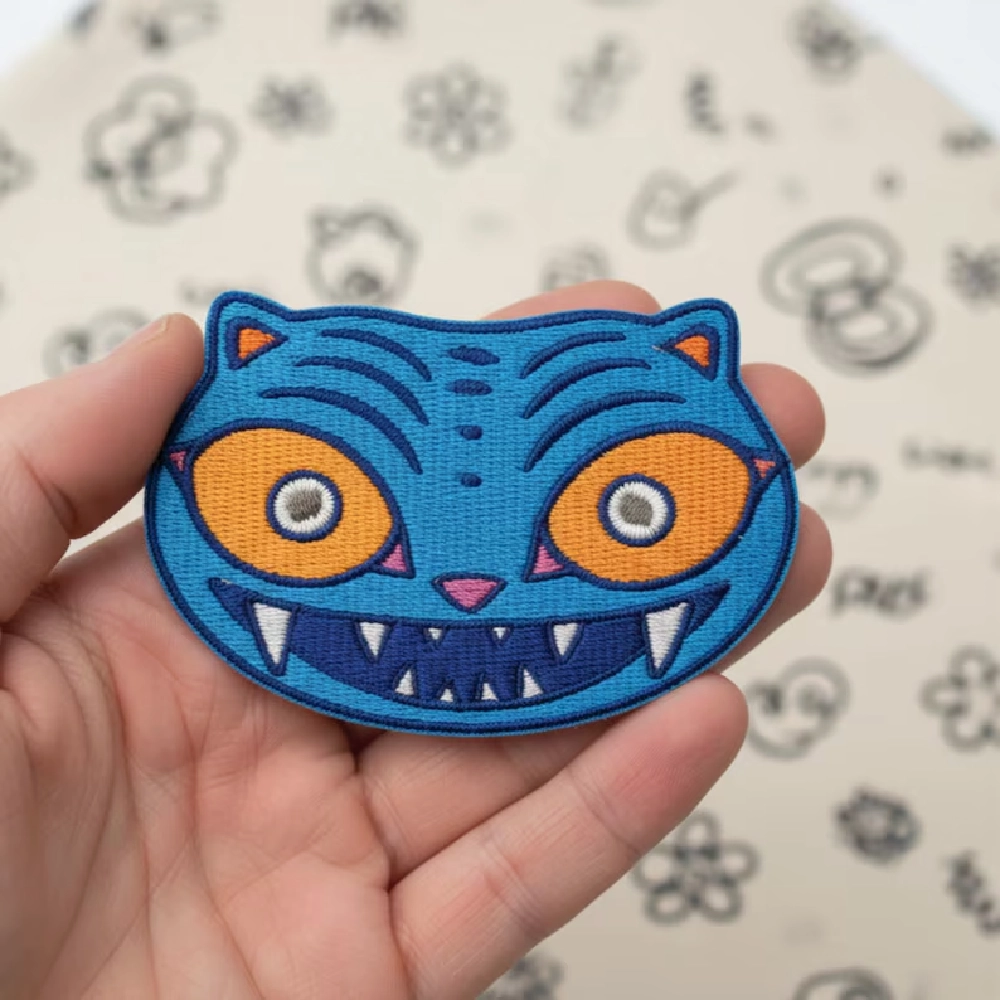 K-pop Demon Hunter Derpy Blue Tiger Patch - Image 2