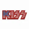 KISS American Flag Red Embroidered Patch