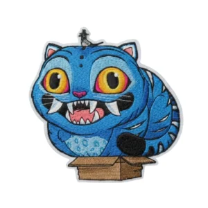 KPop Demon Hunters Tiger Derpy Glow in the Dark Iron-On Patch