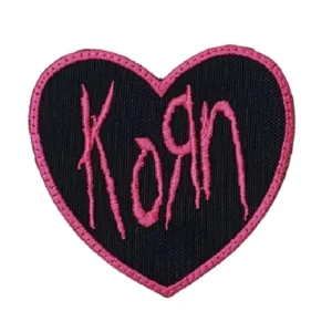 Korn Pink Heart Logo Patch
