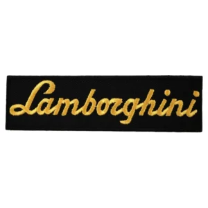 Lamborghini Script Gold Luxury Patch
