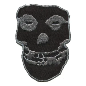 Misfits Fiend Skull Black/Grey Embroidered Patch