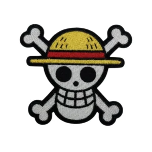 One Piece Straw Hat Jolly Roger Die-Cut Patch