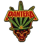 Pantera Leaf Skull Heavy Metal Band Patch