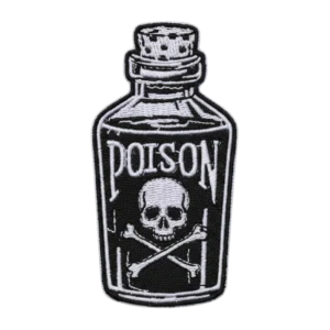 Poison Bottle Skull Symbol Patch