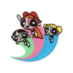 Powerpuff Girls Action Trio Iron-on Patch