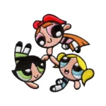 Powerpuff Girls Fly Holding Hands Trio Patch