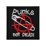 Punks Not Dead Anarchy Safety Pin Patch