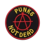 Punks Not Dead Anarchy Round Patch