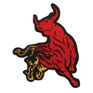 Red Bull Flaming "Bull" Logo Patch