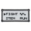 Retro "FIGHT PKMN ITEM RUN" Patch