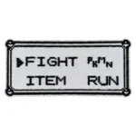 Retro "FIGHT PKMN ITEM RUN" Patch