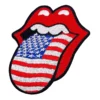 Rolling Stones American Flag Tongue Patch