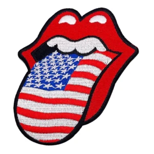 Rolling Stones American Flag Tongue Patch
