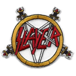 Slayer Swords Pentagram Embroidered Patch