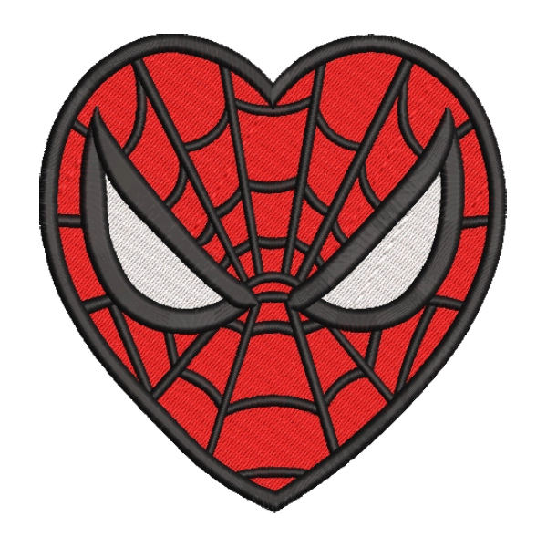 Spider-Man Heart Embroiderd Design Patch