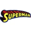 Superman Classic Retro Wordmark Logo Patch