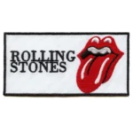 The Rolling Stones  Classic Tongue White Banner Patch