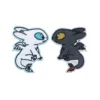 Toothless and Light Fury Chibi Patch