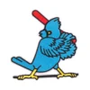 St. Louis Cardinals Retro Bird with Bat Patch