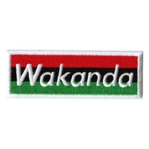 Wakanda Script Flag Embroidered Patch