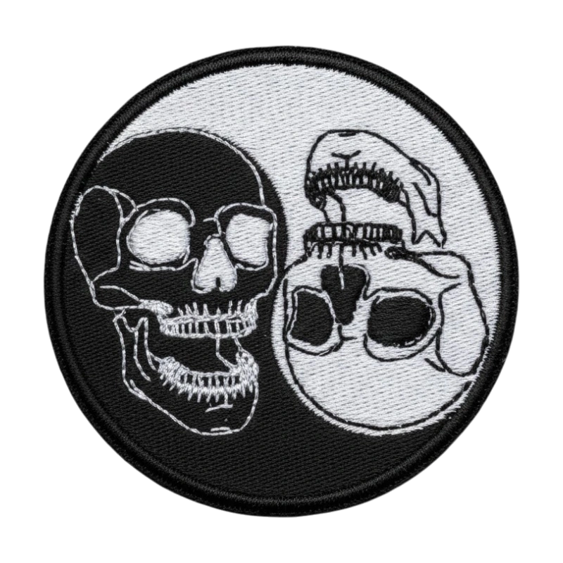 Yin Yang Skull Dual Skull Patch